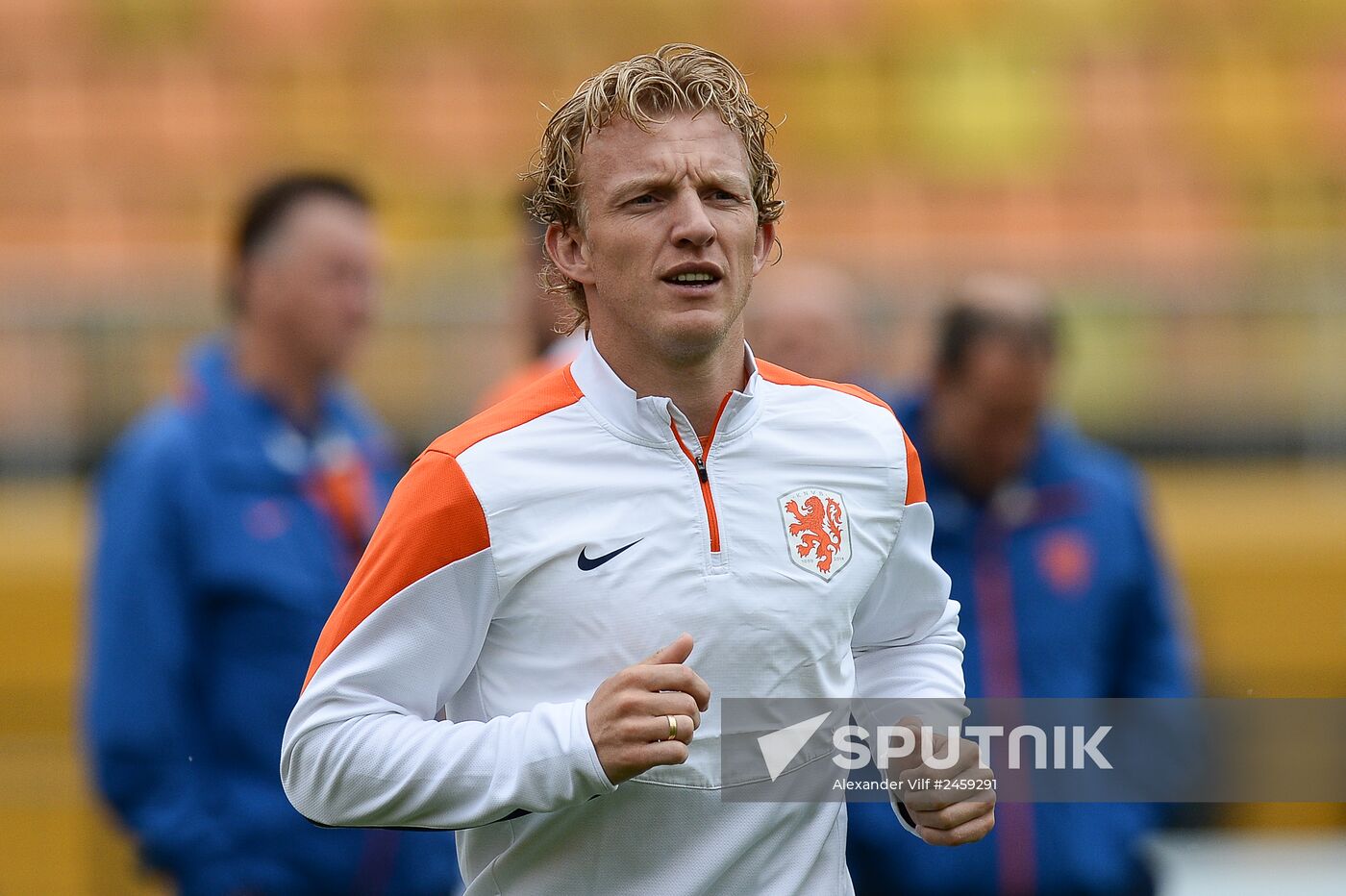 Football. FIFA World Cup. Dutch team training session