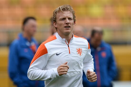 Football. FIFA World Cup. Dutch team training session