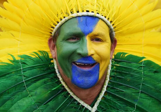 Football. 2014 World Cup. Brazil vs. Germany