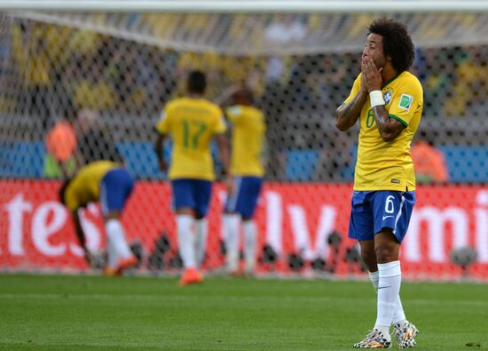 Football. 2014 World Cup. Brazil vs. Germany