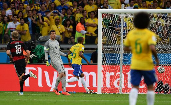 Football. 2014 World Cup. Brazil vs. Germany