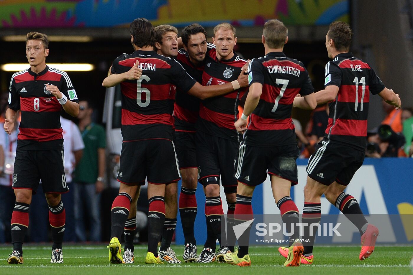 Football. 2014 World Cup. Brazil vs. Germany