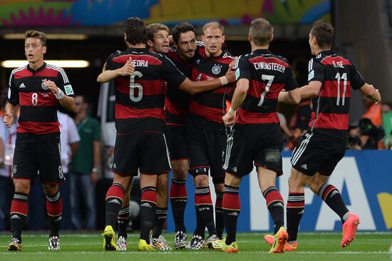 Football. 2014 World Cup. Brazil vs. Germany