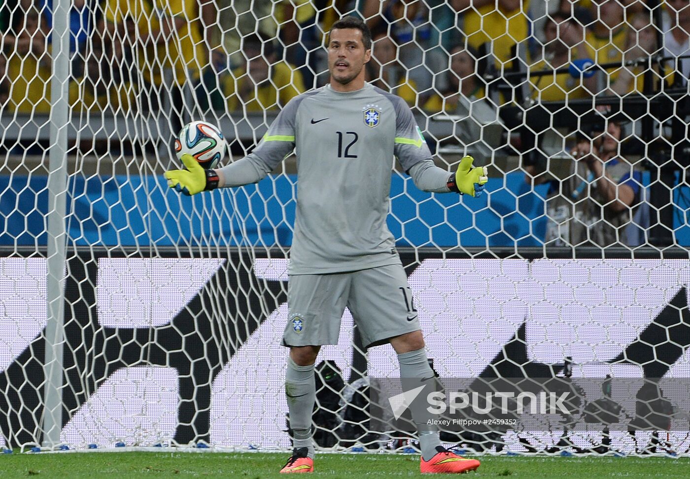 Football. 2014 World Cup. Brazil vs. Germany