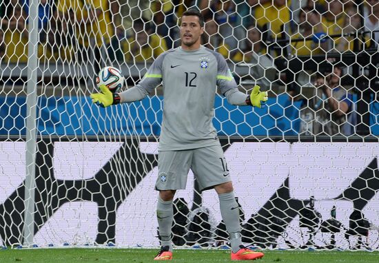 Football. 2014 World Cup. Brazil vs. Germany