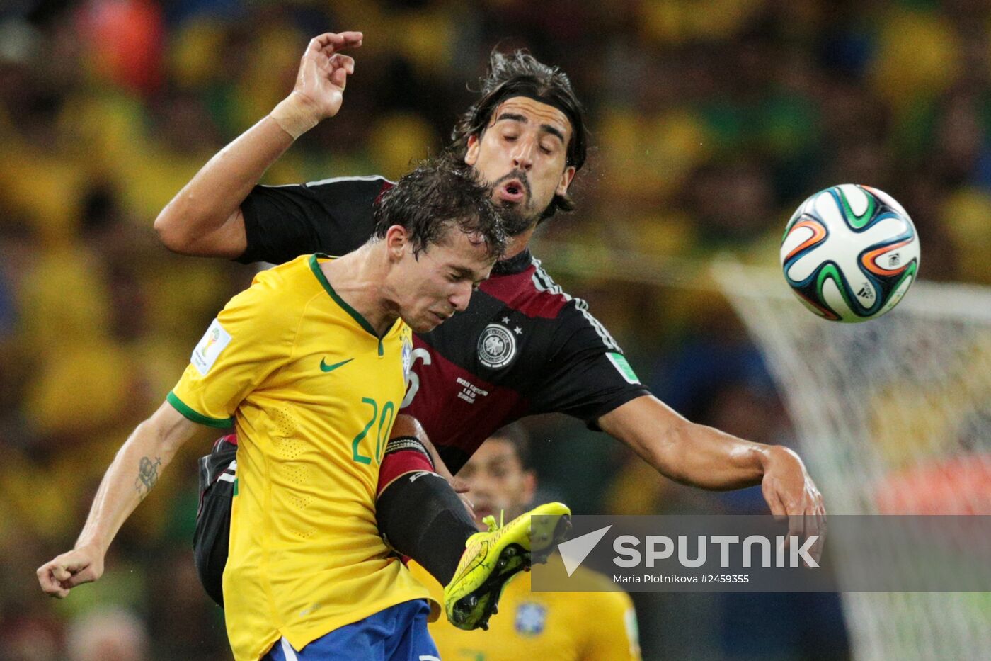 Football. 2014 World Cup. Brazil vs. Germany