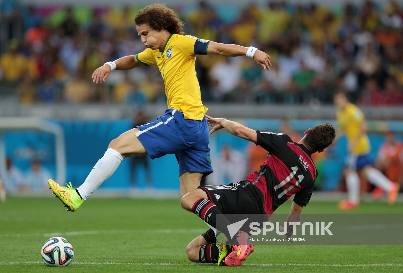 Football. 2014 World Cup. Brazil vs. Germany