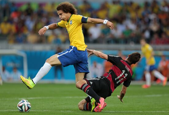 Football. 2014 World Cup. Brazil vs. Germany