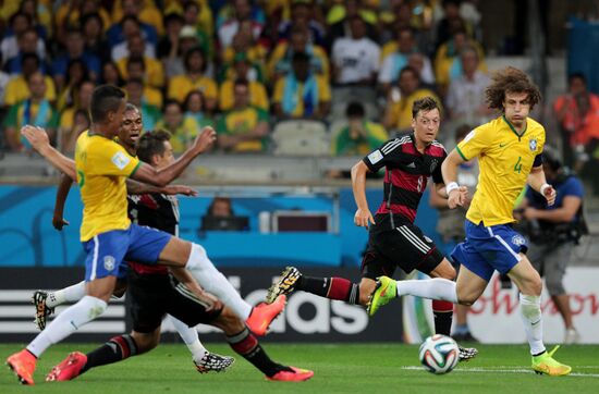Football. 2014 World Cup. Brazil vs. Germany