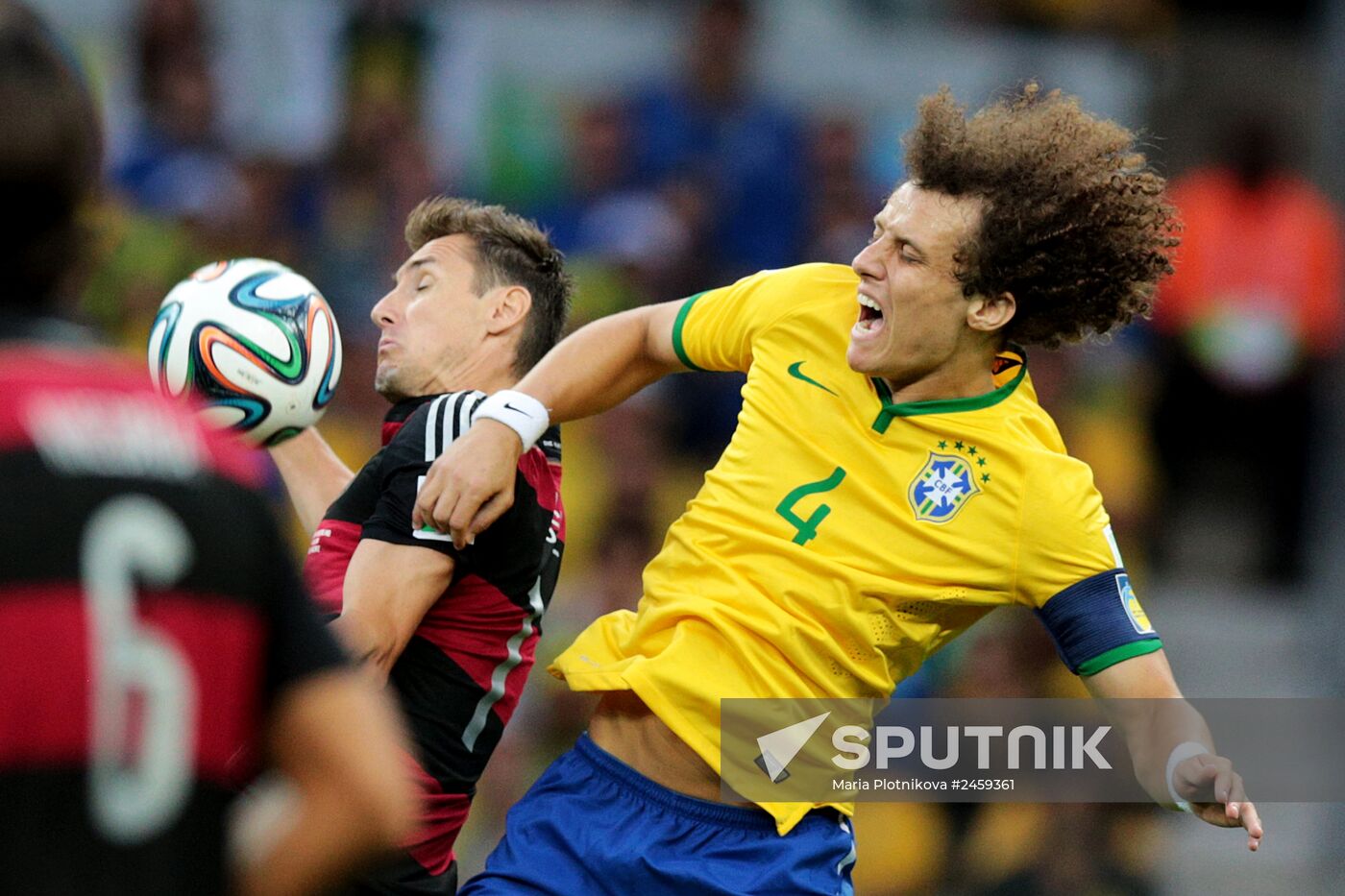 Football. 2014 World Cup. Brazil vs. Germany