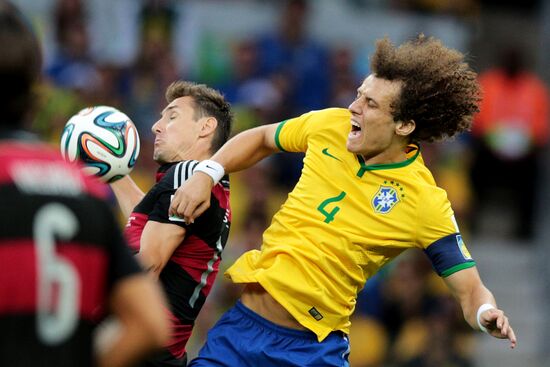 Football. 2014 World Cup. Brazil vs. Germany