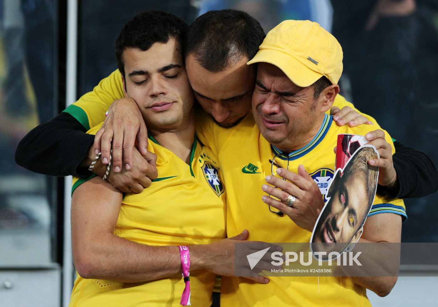 Football. 2014 World Cup. Brazil vs. Germany