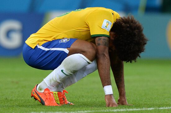 Football. 2014 World Cup. Brazil vs. Germany