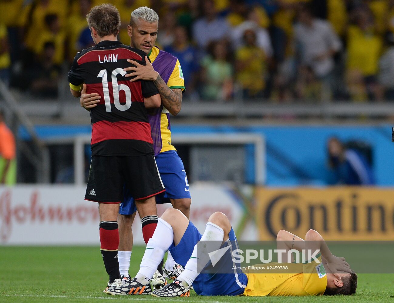 Football. 2014 World Cup. Brazil vs. Germany