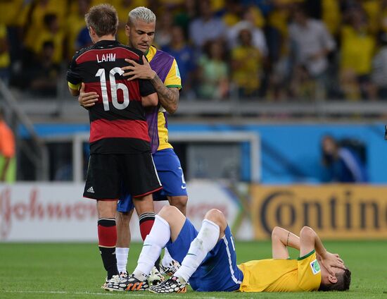 Football. 2014 World Cup. Brazil vs. Germany