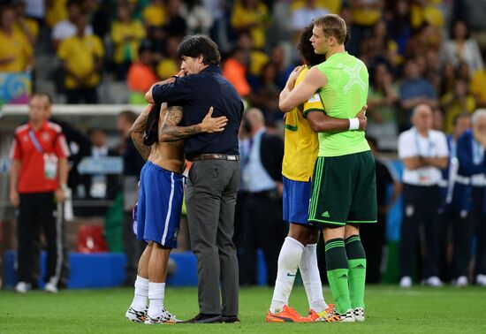 Football. 2014 World Cup. Brazil vs. Germany
