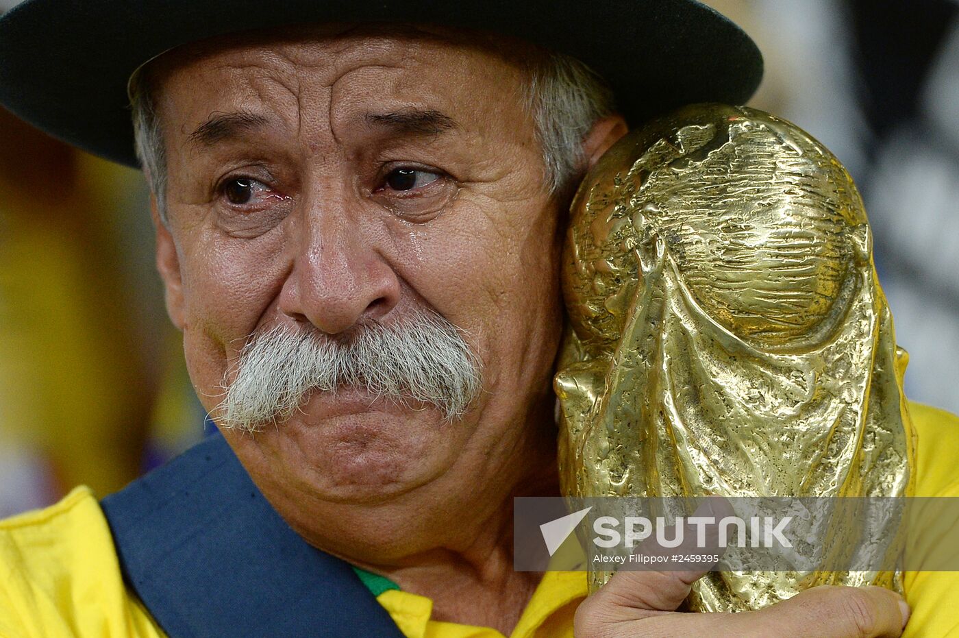 Football. 2014 World Cup. Brazil vs. Germany