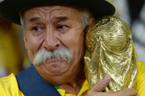 Football. 2014 World Cup. Brazil vs. Germany