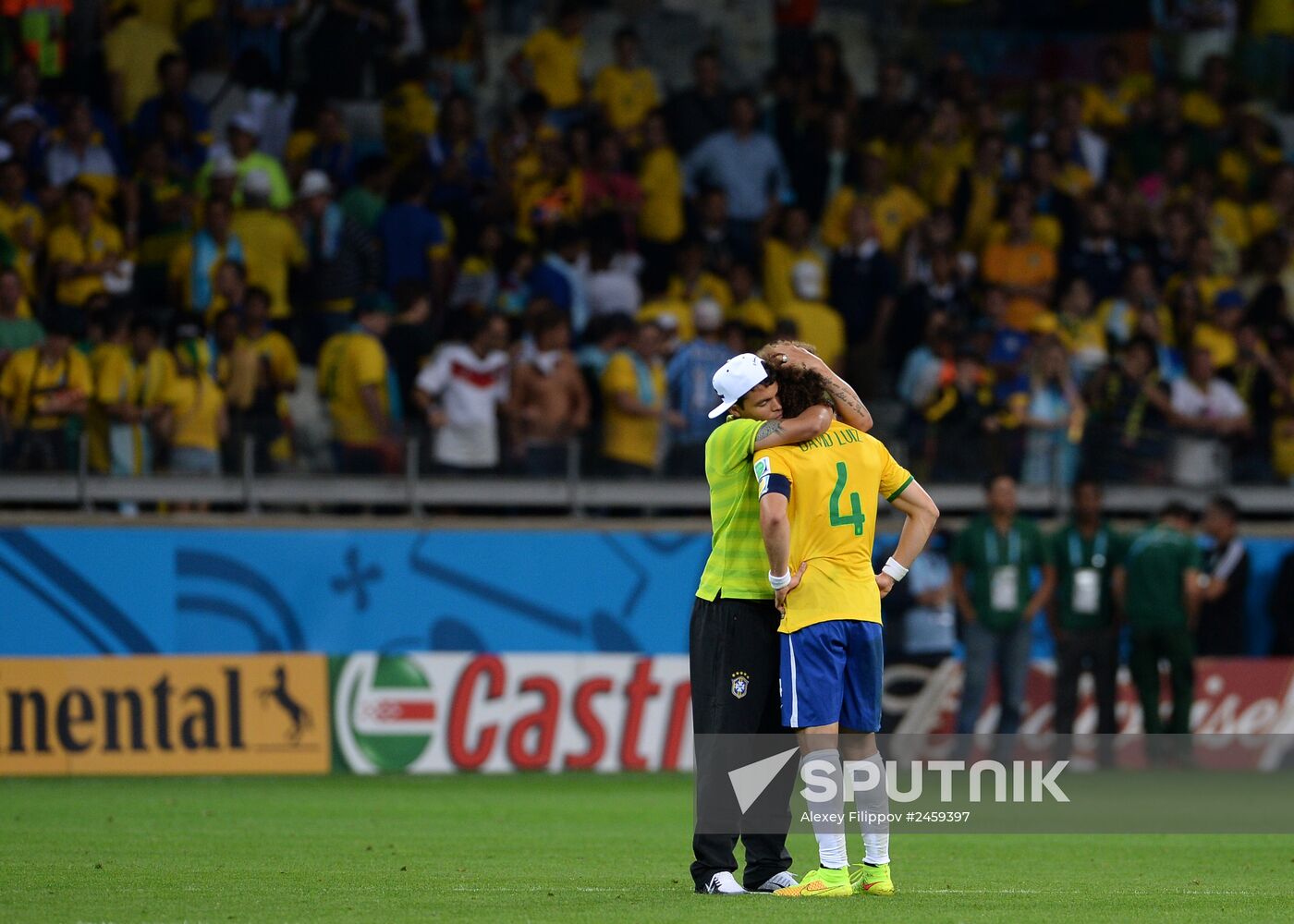 Football. 2014 World Cup. Brazil vs. Germany