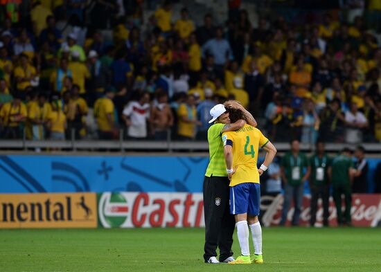 Football. 2014 World Cup. Brazil vs. Germany