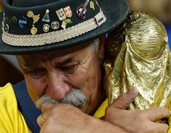 Football. 2014 World Cup. Brazil vs. Germany