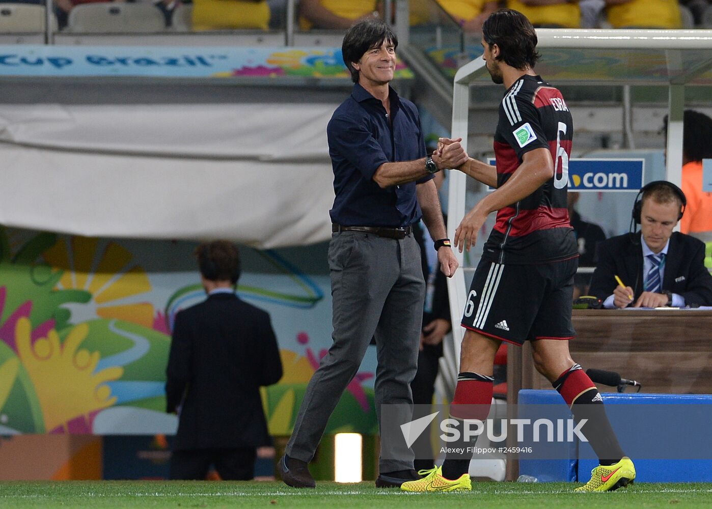 Football. 2014 World Cup. Brazil vs. Germany