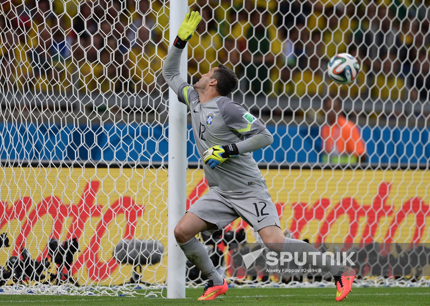 Football. 2014 World Cup. Brazil vs. Germany