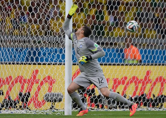 Football. 2014 World Cup. Brazil vs. Germany