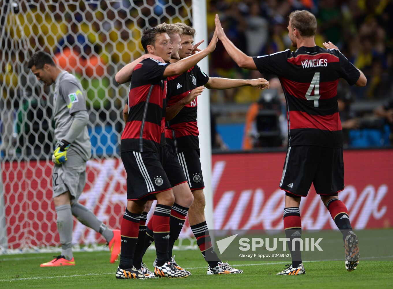 Football. 2014 World Cup. Brazil vs. Germany