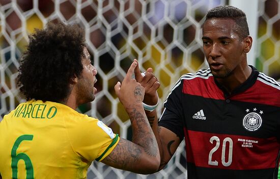 Football. 2014 World Cup. Brazil vs. Germany