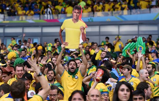 Football. 2014 World Cup. Brazil vs. Germany