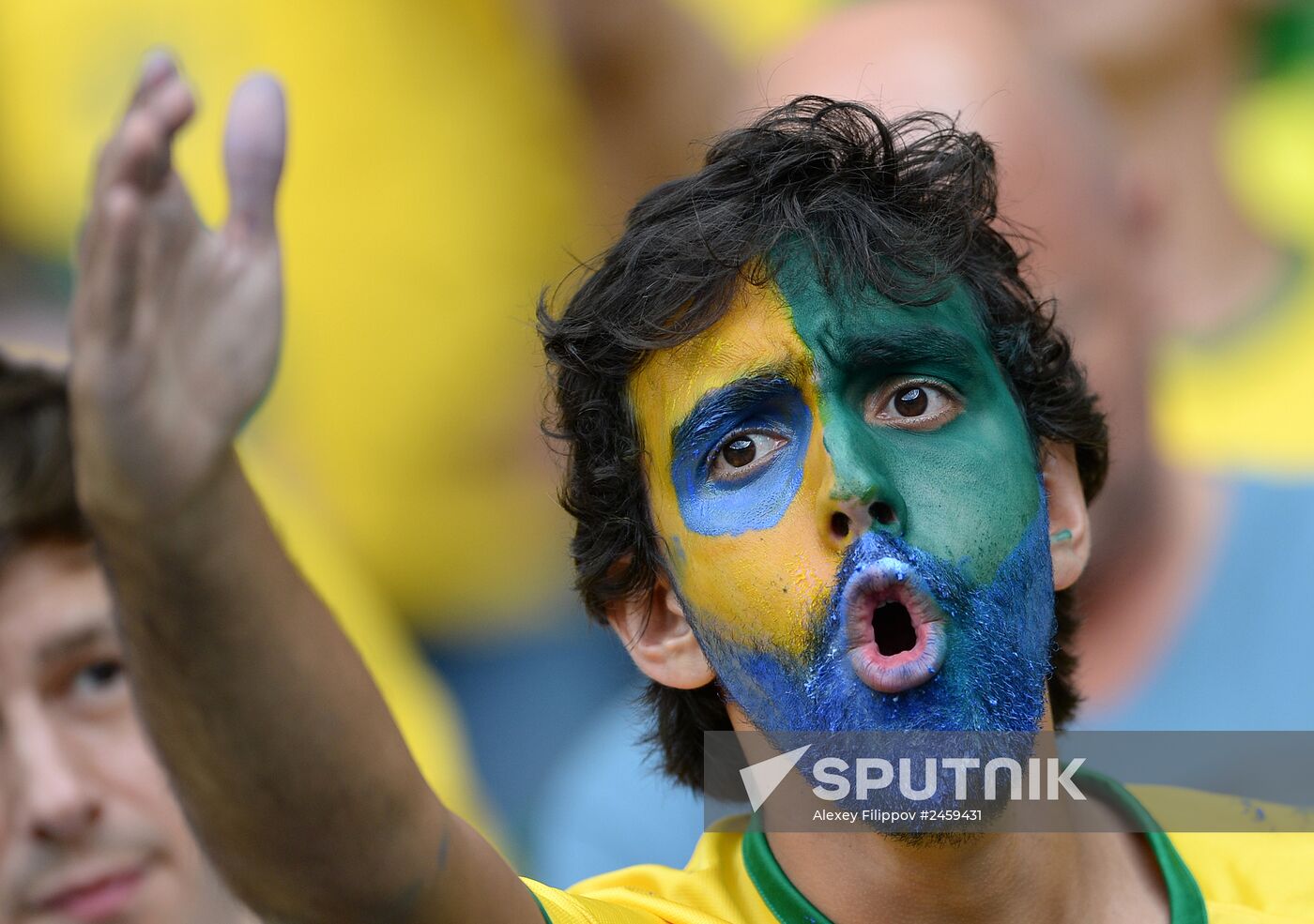 Football. 2014 World Cup. Brazil vs. Germany