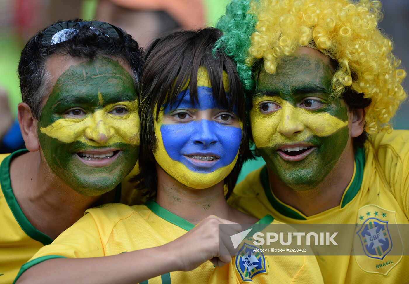 Football. 2014 World Cup. Brazil vs. Germany