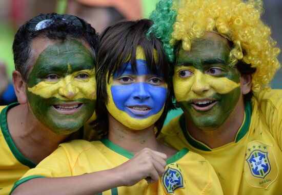 Football. 2014 World Cup. Brazil vs. Germany