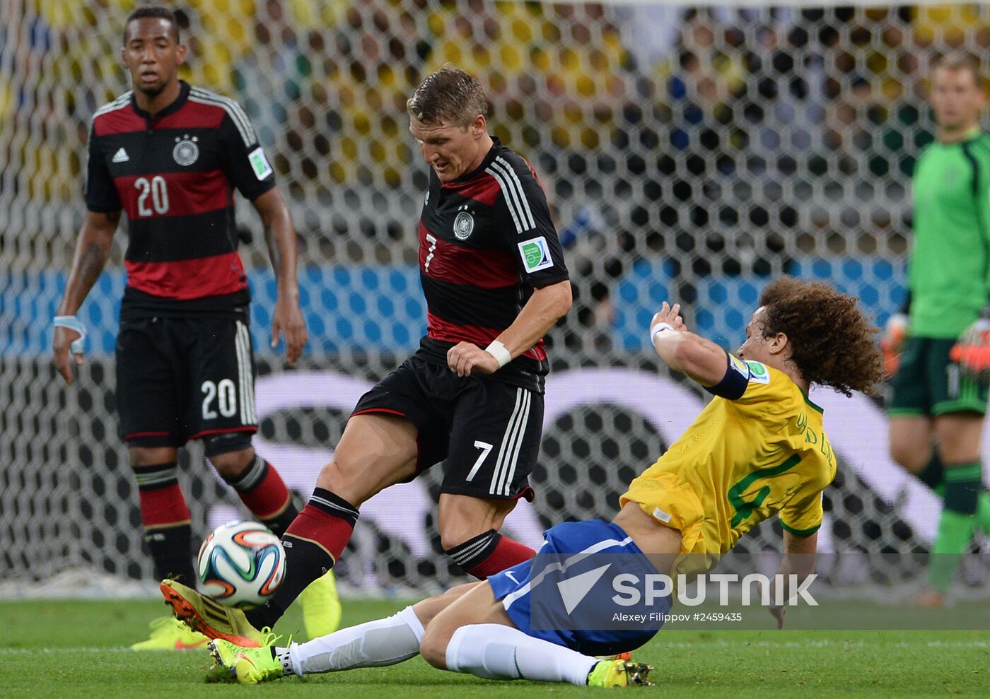 Football. 2014 World Cup. Brazil vs. Germany
