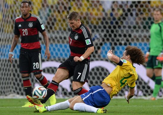 Football. 2014 World Cup. Brazil vs. Germany