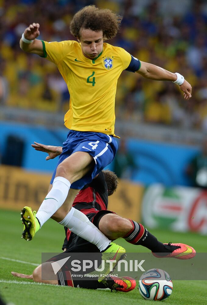Football. 2014 World Cup. Brazil vs. Germany
