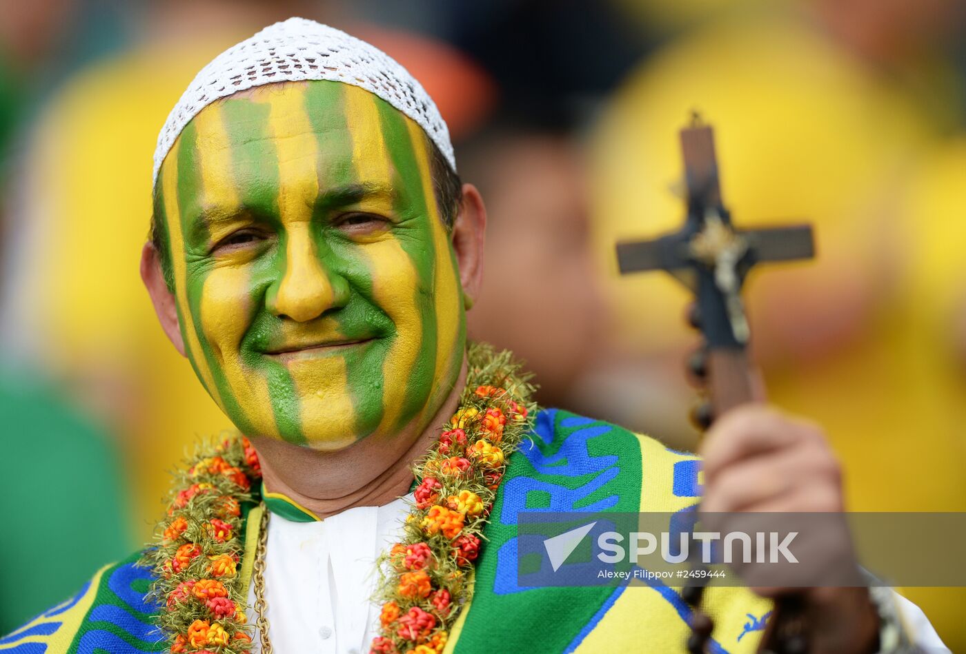 Football. 2014 World Cup. Brazil vs. Germany