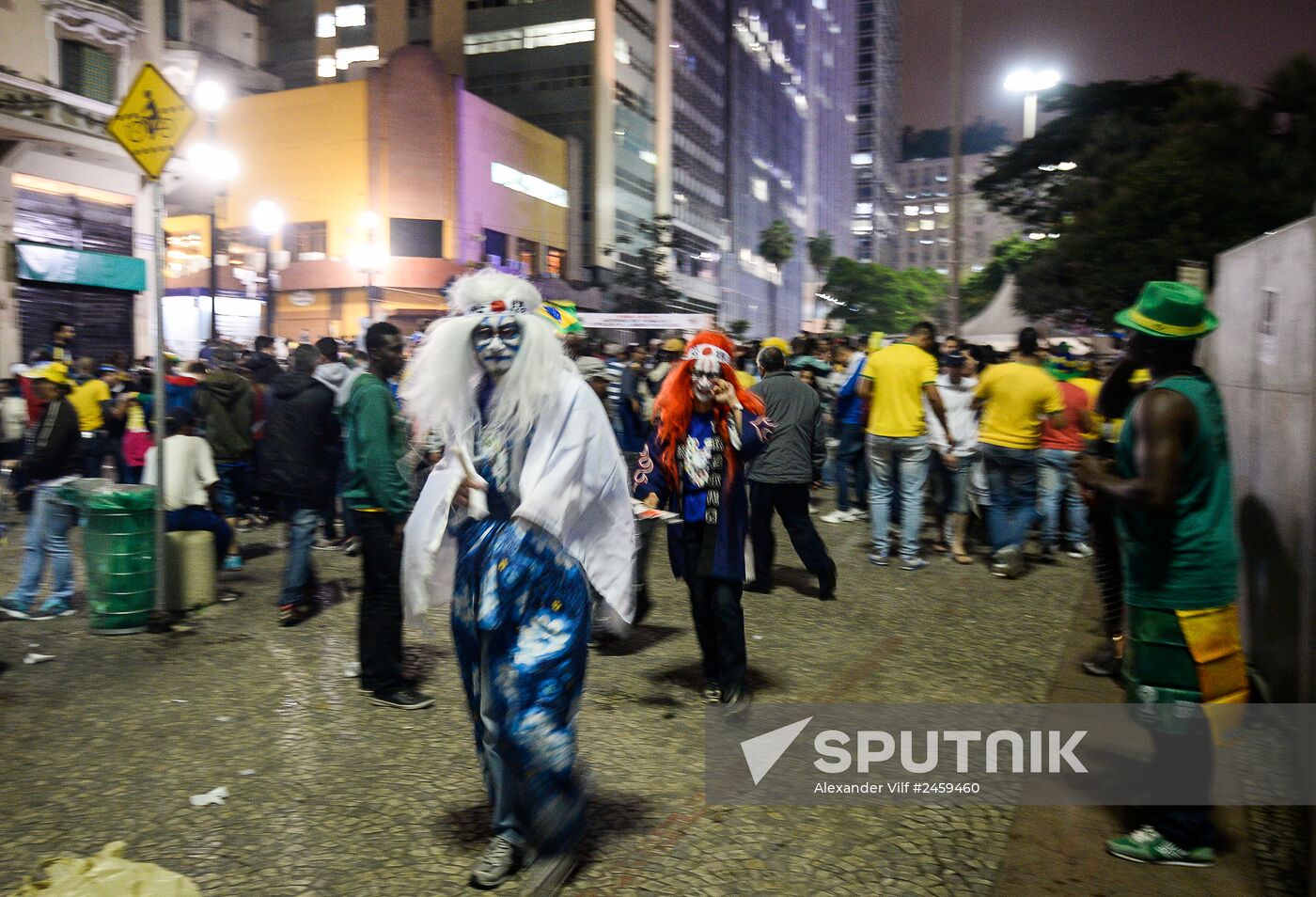 Sao Paulo after Brazil vs. Germany game