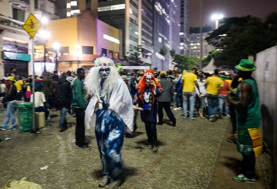 Sao Paulo after Brazil vs. Germany game