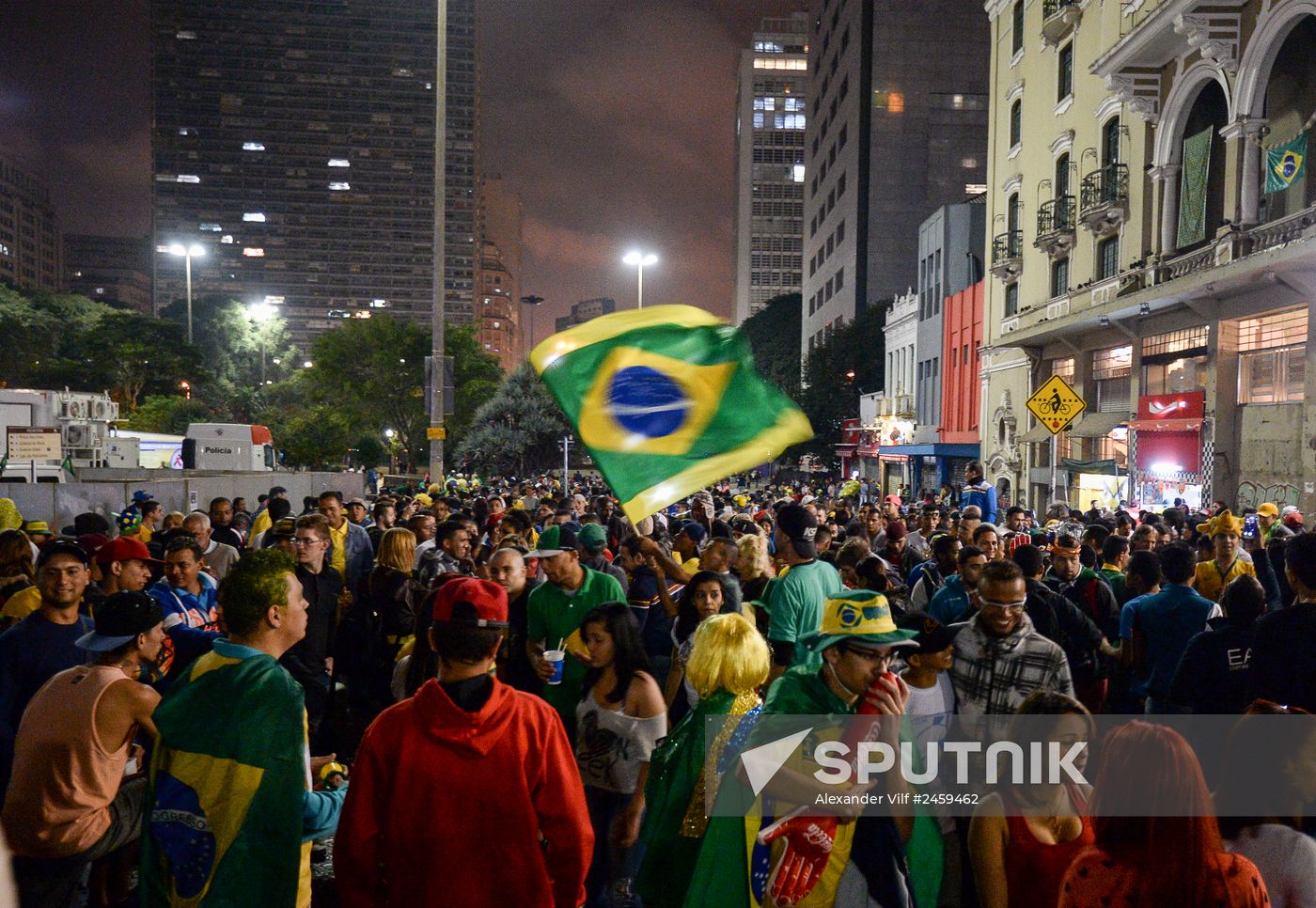 Sao Paulo after Brazil vs. Germany game
