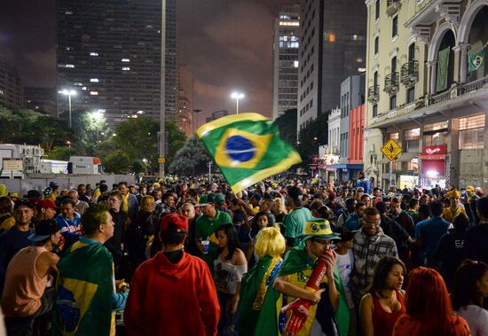 Sao Paulo after Brazil vs. Germany game