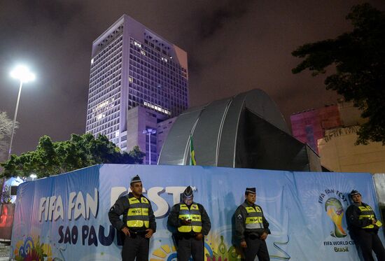 Sao Paulo after Brazil vs. Germany game