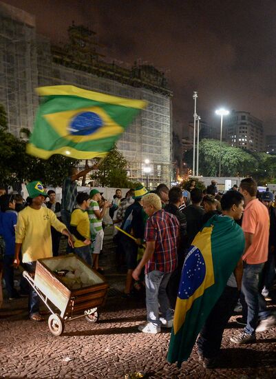 Sao Paulo after Brazil vs. Germany game