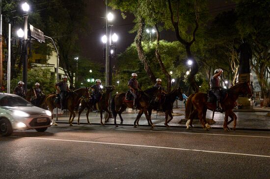 Sao Paulo after Brazil vs. Germany game