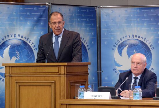 Sergei Lavrov takes part in meeting of Rossotrudnichestvo representatives abroad