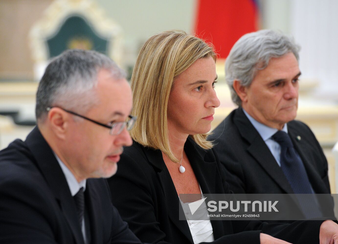Vladimir Putin meets with Federica Mogherini