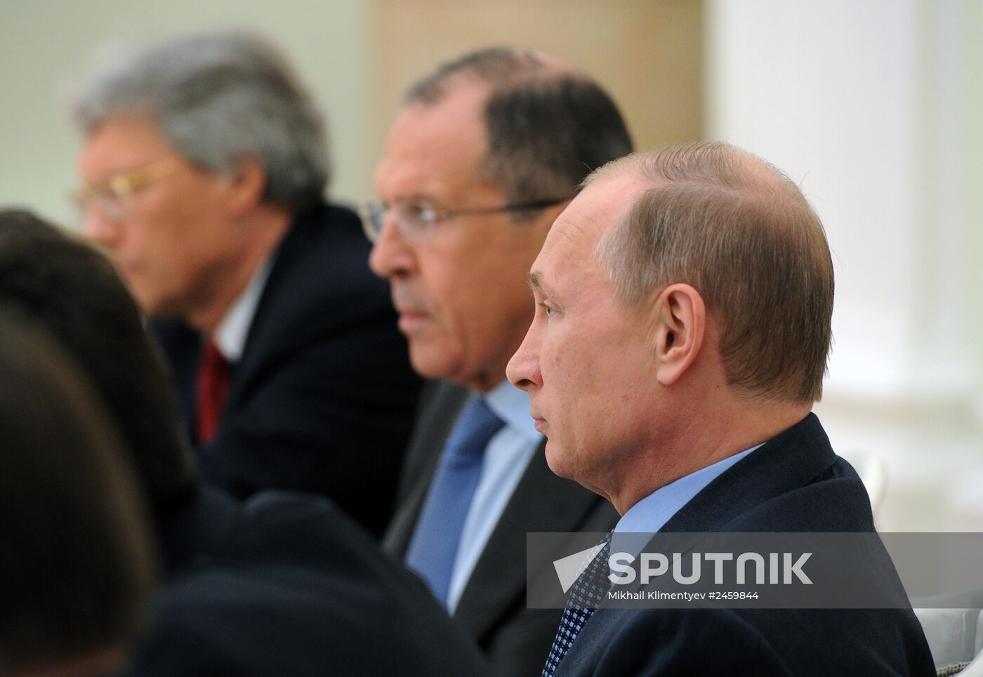 Vladimir Putin meets with Federica Mogherini