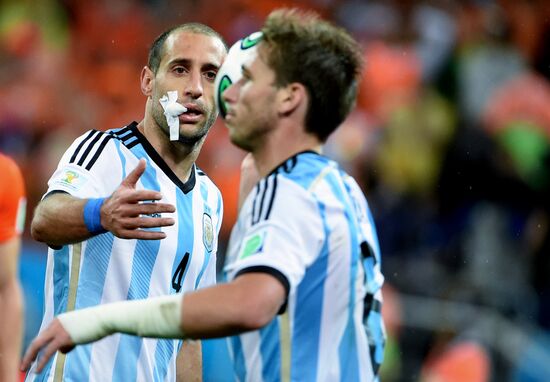 Football. FIFA World Cup 2014. Netherlands - Argentina