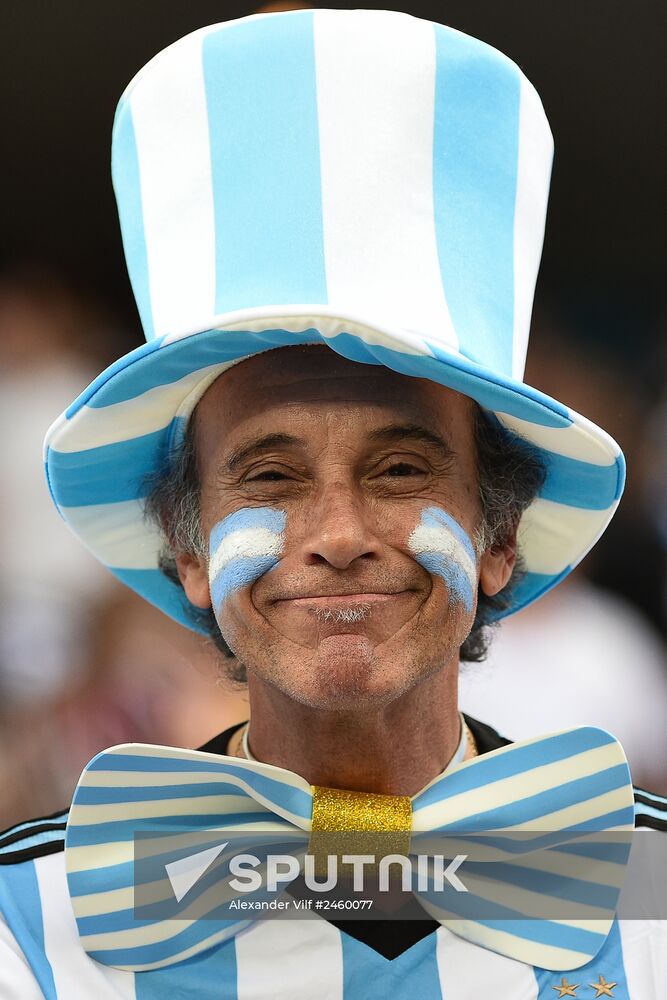 Football. FIFA World Cup 2014. Netherlands vs. Argentina